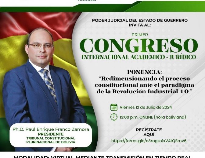 Ponente en el Primer Congreso Internacional Académico-Jurídico, organizado por el Poder Judicial del Estado de Guerrero-México