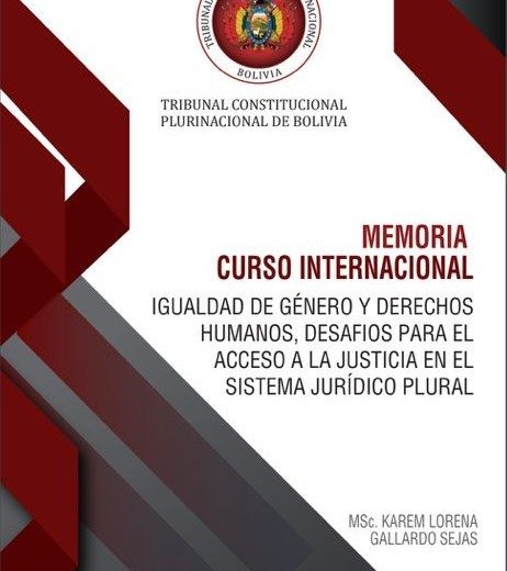 Pilares para la Construcción de una Agenda Jurisdiccional en Género. Memoria del Curso Internacional